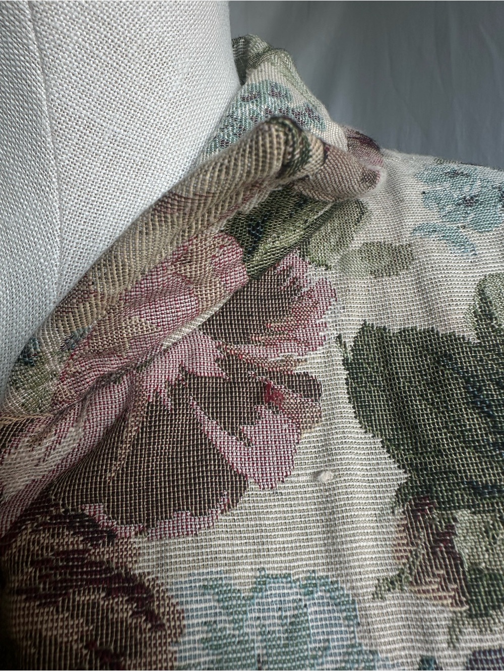 Vintage Napa Valley Tapestry Floral Barn Coat Petite L - Picture 15 of 15